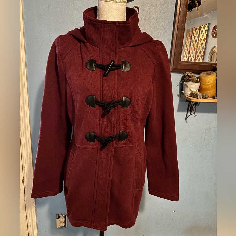Sebby, Comfy, Burgundy, Pea Coat